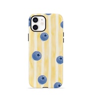 iPhone 11 Vorian Çift Katmanlı Kılıf Blueberry Sun Stripe