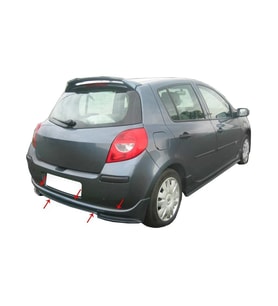 Renault Clio Uyumlu 3 Arka Tampon Altı Fiber 2005-2009