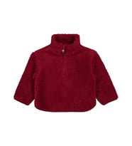 Civil Boys Biyeli Yarım Fermuarlı 2-5 Yaş Sweatshirt - Bordo
