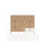 Arges Dolap 12 Raflı 2 Çekmeceli 7 Kapaklı 220x30x163 Aytaşı-Çam/Aytaşı