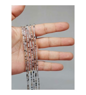 Bileklik Boy Beril Taşı (RUTİL KUVARS) Küp Şekilli Dizi 2mm (51128) Yarım Dizi (17CM UZUNLUĞUNDADIR)