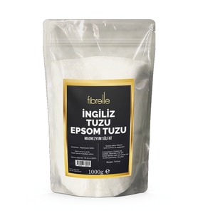 Fibrelle İngiliz Tuzu (Epsom Tuzu) Katkısız 1 Kg