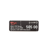 VW 701010081D Motor Yağ Uyarı Etiketi Sticker Yapıştırma