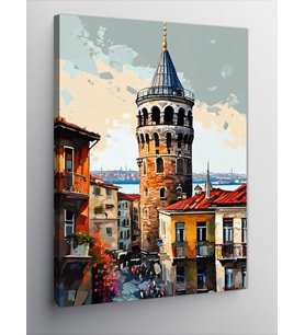 Kanvas Tablo Galata Kulesi