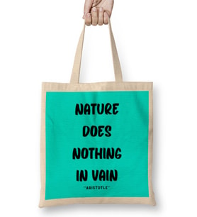 Nature Quotes Lover Conservation Gif Sayings Words Gifts Bez Çanta Uzun Saplı