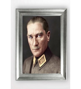 Gümüş Çerçeveli Atatürk Tablo cv839