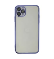 Apple İphone 11 Pro Max Kılıf Razer Lensli Silikon - Mor