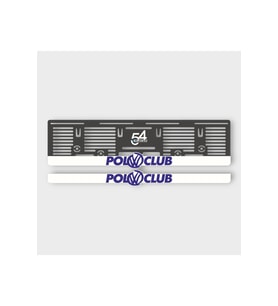 VOLKSWAGEN POLO CLUP KABARTMALI PLEKSİ ARABA PLAKALIĞI