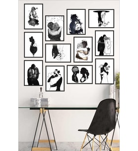 Mdf Duvar Tabloları, Minimalist Tablolar, Duvar Tablo, Sevgiliye Hediye, 12 parça mdf tablo