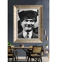 Gümüş Çerçeveli Atatürk Tablo ds179