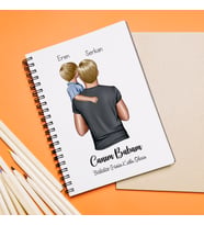 Babalar Günü Tasarımlı Defter Kişiye Özel