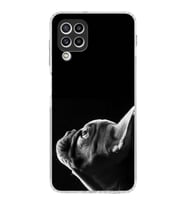 PrintiFy Samsung Galaxy M32 ile Uyumlu Köpek 1 Kamera Korumalı Şeffaf Kılıf