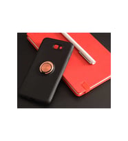 Samsung Galaxy J7 Prime Uyumlu Kılıf Zore Ravel Silikon Kapak (Siyah-Rose Gold)
