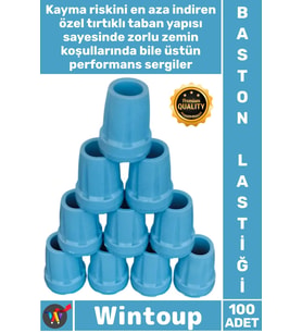 #Baston Kaymaz Kauçuk Yedek Uç Dayanıklı Yürüme Yardımcısı Aparatı Ortopedik 100 Adet Baston Lastiği