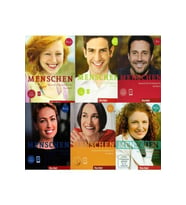 Menschen A1.1 + A1.2 + A2.1 + A2.2 + B1.1 + B1.2 6'ı Set - 6 Kursbuch + 6 Arbeitsbuch + 6 Dvd