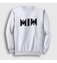 Presmono Unisex Beyaz Miw Motionless In White Sweatshirt 166372tt (Beyaz)