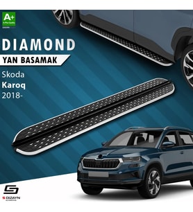 S-Dizayn Skoda Karoq Diamond Krom Yan Basamak 173 Cm 2018 Üzeri