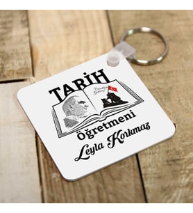 Kişiye Özel Tarih Öğretmenlerine Özel Anahtarlık