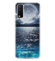 Vivo Y20 Kılıf Desenli Silikon Kılıf Great Moon 1301