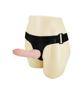 LilituShop 16 cm Belden Bağlamalı İçi Dolu Strapon Penis
