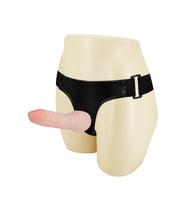LilituShop 16 cm Belden Bağlamalı İçi Dolu Strapon Penis