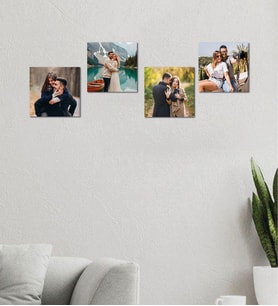 Kişiye Özel 4 Fotoğraflı Kare Mdf Tablo