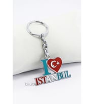 I Love Istanbul Temalı Metal Anahtarlık, İstanbul Hatırası ve Hediyelik Anahtarlık