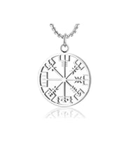 Viking Pusulası Vegvisir Model 316l Paslanmaz Çelik Kolye