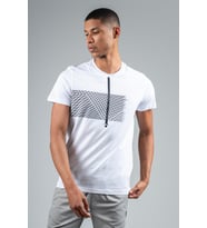 Maraton Regular Erkek Bisiklet Yaka Beyaz T-shirt