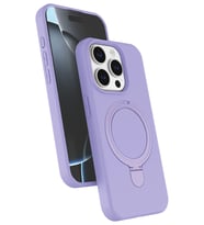 iPhone 15 Pro Max Regal Magsafe Standlı Kapak - Lila