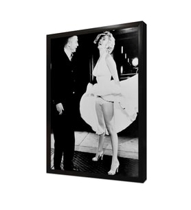 Marilyn Monroee Beyaz Kıyafetiyle Çerçeveli Mdf Tablo