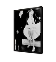 Marilyn Monroee Beyaz Kıyafetiyle Çerçeveli Mdf Tablo