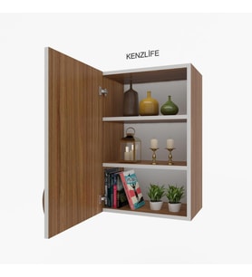 Kenzlife mutfak dolabı irem  090.060.32 cvz  2 raflı kapaklı  ofis banyo kiler evrak kitaplık