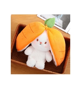 Sevimli Havuç Tavşan Peluş Havuç Tavşan Çantalı 50 cm Havuç Tavşan Hediyelik (Çok Renkli)