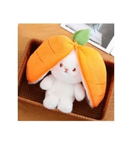 Sevimli Havuç Tavşan Peluş Havuç Tavşan Çantalı 50 cm Havuç Tavşan Hediyelik (Çok Renkli)