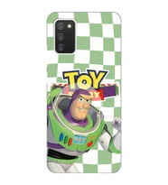 Samsung Galaxy A02S Uyumlu Toy Story Buzz Desenli Şeffaf Telefon Kılıfı