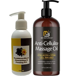Anti-Cellulite Massage Oil 240 ml Masaj Yağı + Buckthorn Fatburner Masaj Kremi 150 ml
