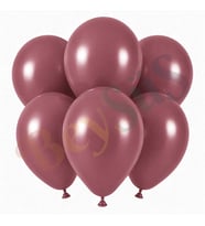 Rosewood Renk Lateks Retro Balon (30 cm) - 6 Adet