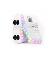 Glow Kız Erkek Çocuk Patenli, Işıklı Rahat Spor Ayakkabı & Sneaker 4 Teker Kaykay Ayakkabı