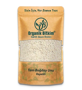 Organik Bitkim Tam Buğday Unu Kepekli 1000 gr