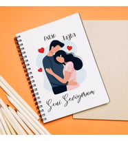 Seni Seviyorum Sevgili Tasarımlı Kişiye Özel Defter
