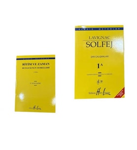 LAVİGNAC 1A - RİTİM VE ZAMAN DUYGUSUNUN TEMELLERİ 2 KİTAP SET!