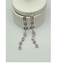 Çelik Silver Renkli Taşlı Küpe 25-clk63