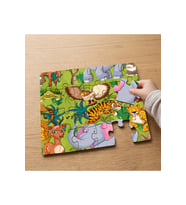 Amazon Ormanlarındaki Hayvanlar Tasarımlı 24 Parça Ahşap Çocuk Puzzle MPK0410