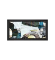 Soyut Şekiller Motifli Kanvas Tablo 80 x 110 cm Siyah Çerçeve