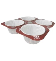 KAP KEK KAPSÜLÜ TRAY MODELİ BEYAZ 4 LÜ SET PK:5-