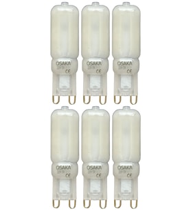 (6 Adet) Osaka Buzlu 5W Beyaz Işık (6500K) G9 Duylu Led Kapsül Ampul