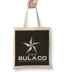 USS Star Sulaco Aliens Bez Çanta Uzun Saplı