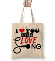 Gift I Love You Like A Love Song Bez Çanta Uzun Saplı