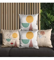 eJOYA Modern Tasarımlı 4'lü Yastık İçi Ve Kırlent Kılıfı 45cm 113640